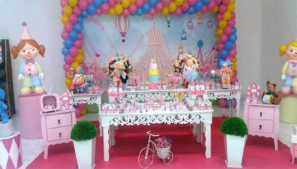 Cenários de Festa para Locação em BH Circo rosa - 